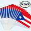 Drapeau de maison en polyester 5 x 8 po Porto Rico Mini Falg