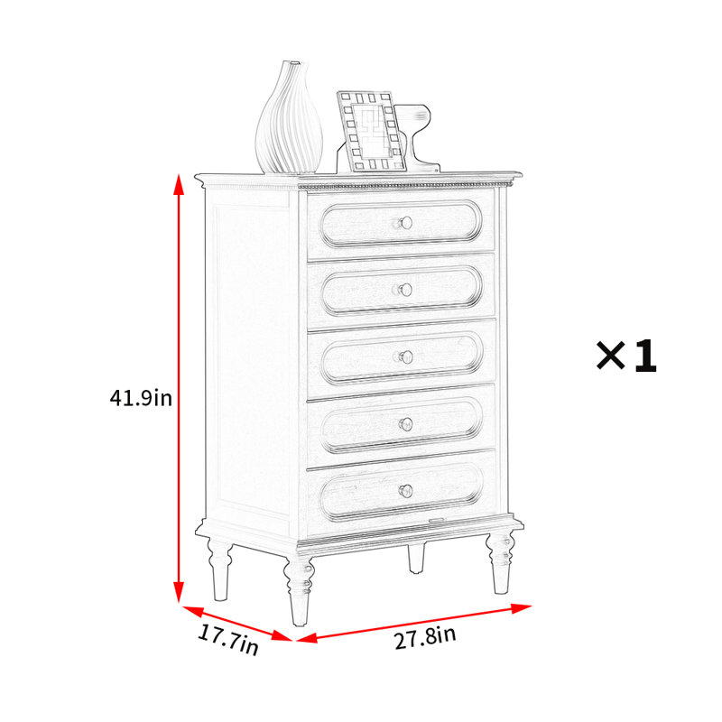 Commode décorative American Retro