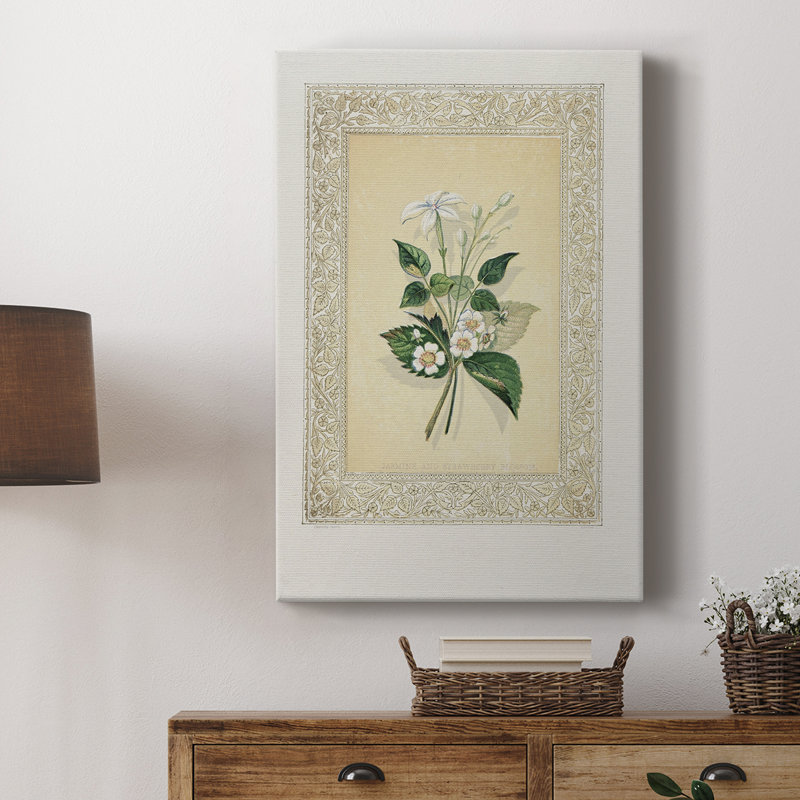 Imprimé floral rétro CXCII - galerie Cavas, H 18 po x l 12 po