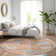 Machine Washable Indoor/Outdoor Chantille ACN1154 Orange Rug