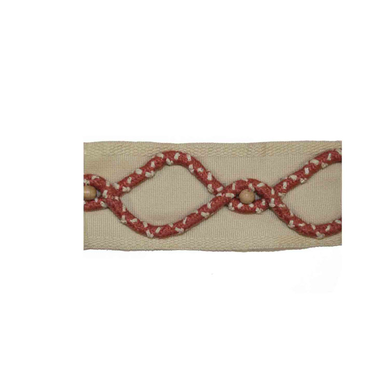 Tissu géométrique amical, Rouge