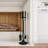 Charlton Home 5-Piece Fireplace Tools Set - Essential Heavy-Duty Accessories for Fireplaces - Includes Tongs, Shovel, Broom, Poker, and Stand
