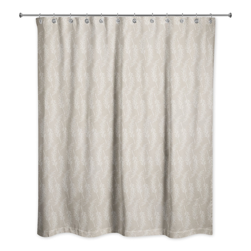 Rideau de douche simple Sudler, Beige