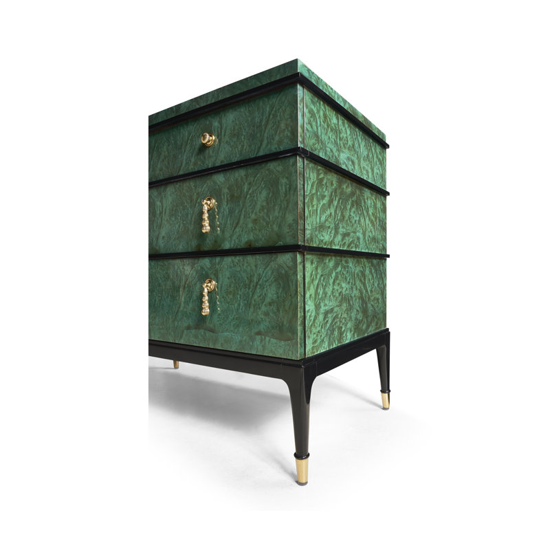 Commode à 4 tiroirs 40 po Jacques, Vert