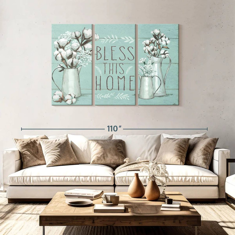 Plaque murale «Blessed Mint», H 48 po x l 74 po