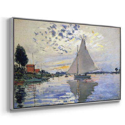 Voilier au petit sur toile