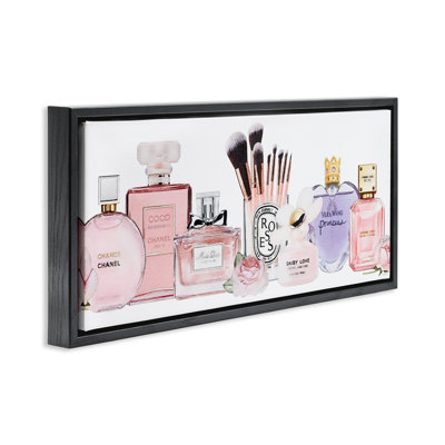 Fashion Fragrance Glam Accessories  Floater Canvas Wall Art by Amanda Greenwood