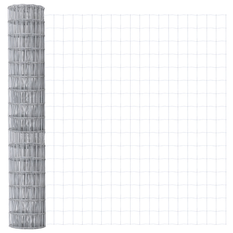 Galvanized Steel Border Fencing, 160 x 1000 x 0.2 cm