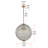 Tessanne Dimmable Metal and Globe Pendant-2082016194-2082016196
