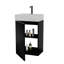 Meuble-lavabo autoportant en marbre noir avec lavabo en céramique-1947137377