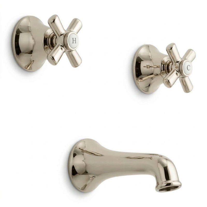 Ensemble de douche murale Strom Living Mississippi avec bec de 6 po / centre de 8 po et mamelons de douche de 2,5 po