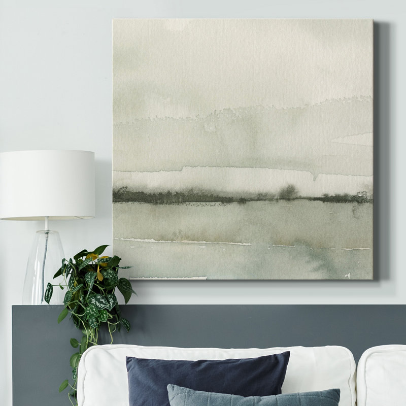 Toile encadrée «I» de Winter Reflections - prêt à accrocher, H 40 po x l 40 po x P 1 po, Pas de tapis, Toile tendue