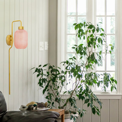 Gracieleigh Iron Plug-in Armed Sconce
