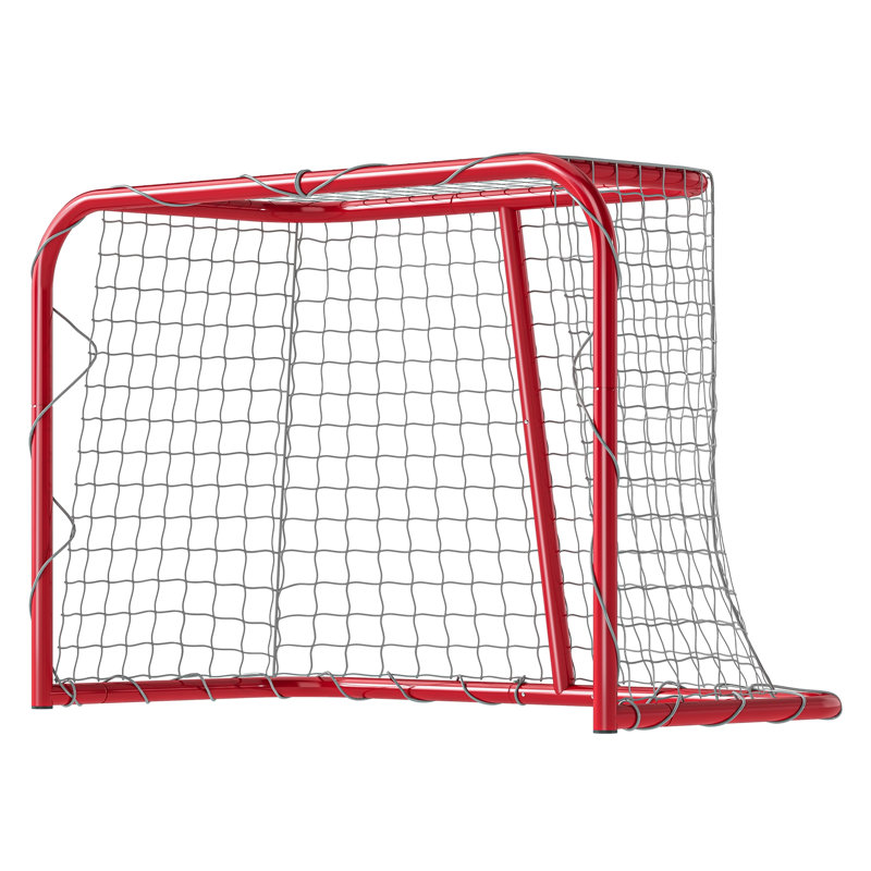 But de hockey miniature Soozier 90 x 60 cm avec cadre en métal antirouille et filet en polyester résistant aux déchirures pour l'entraînement intérieur et extérieur
