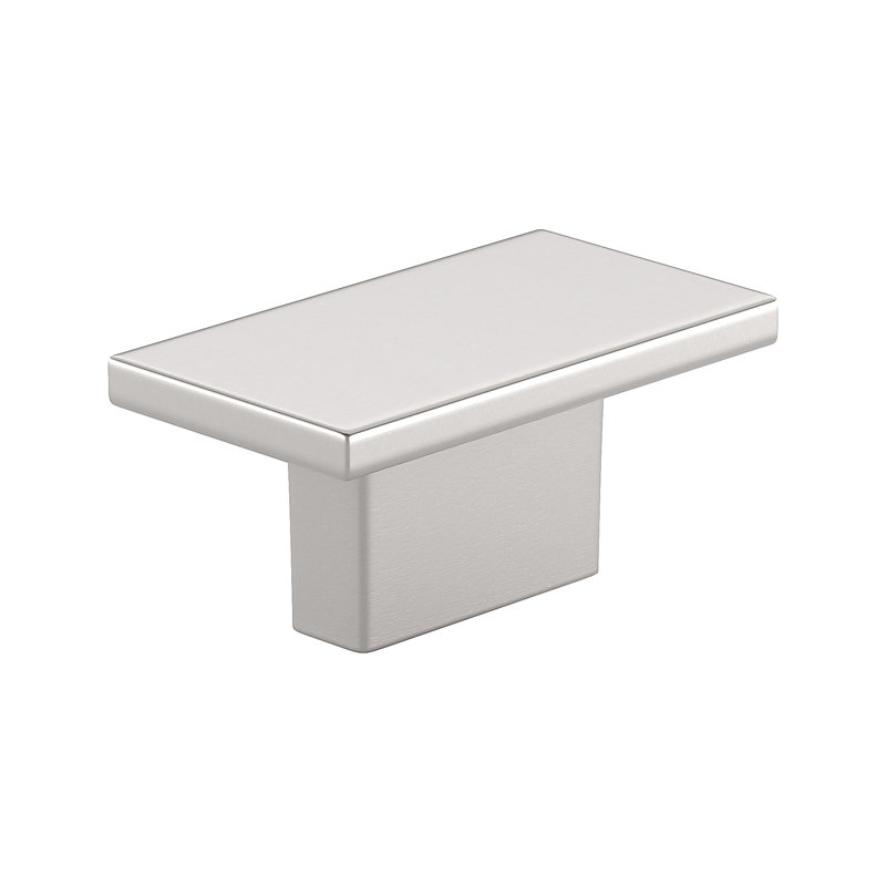 Poignée rectangulaire Expression, Nickel brossé
