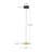 Nial 10-in Gray/Gold Dimmable LED Pendant