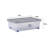 Wham 32L Box with Wheels & Folding Lid Pack of 5 Clear/Cool Grey