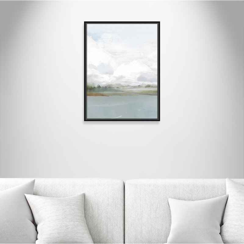 «All Shore - Floater Frame», reproduction d'art sur toile, H 25,5 po x l 19,5 po, Noir