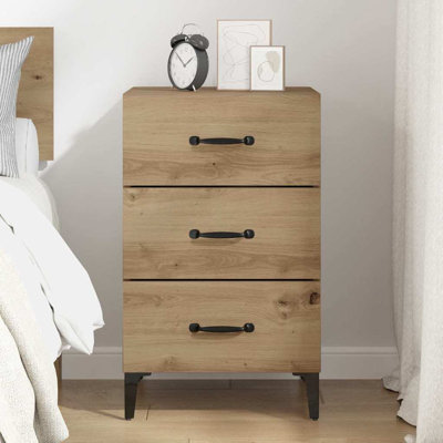 40cm W Manufactured Wood Bedside Table