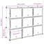 18 Pair Stackable Overdoor Shoe Organiser