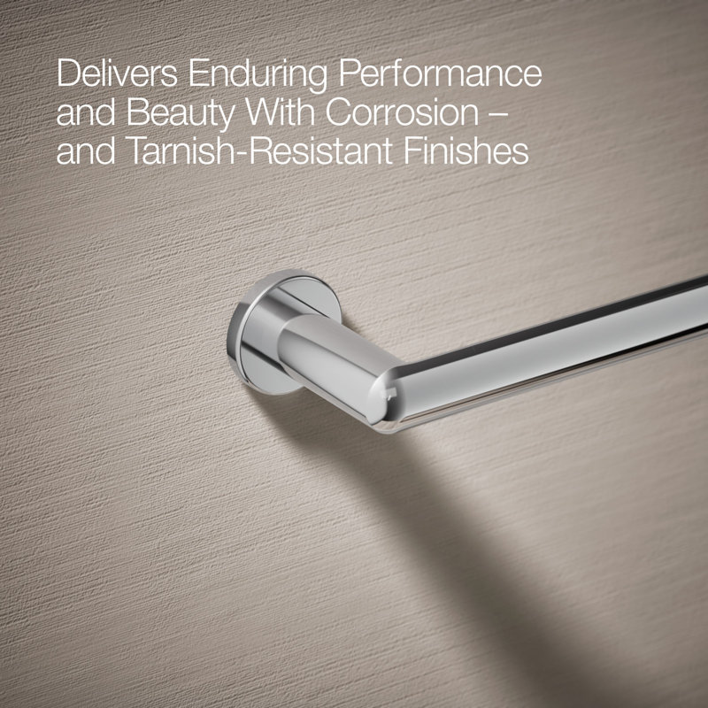 Components Towel Bar, Polished Chrome, 3" H x 25.75" L x 1.75" D