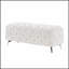 Banc avec repose-pieds capitonné et repose-pieds en velours