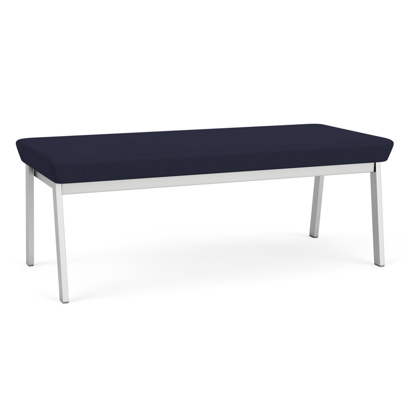 Banc en métal Newport, Argent, Bleu marine Open House