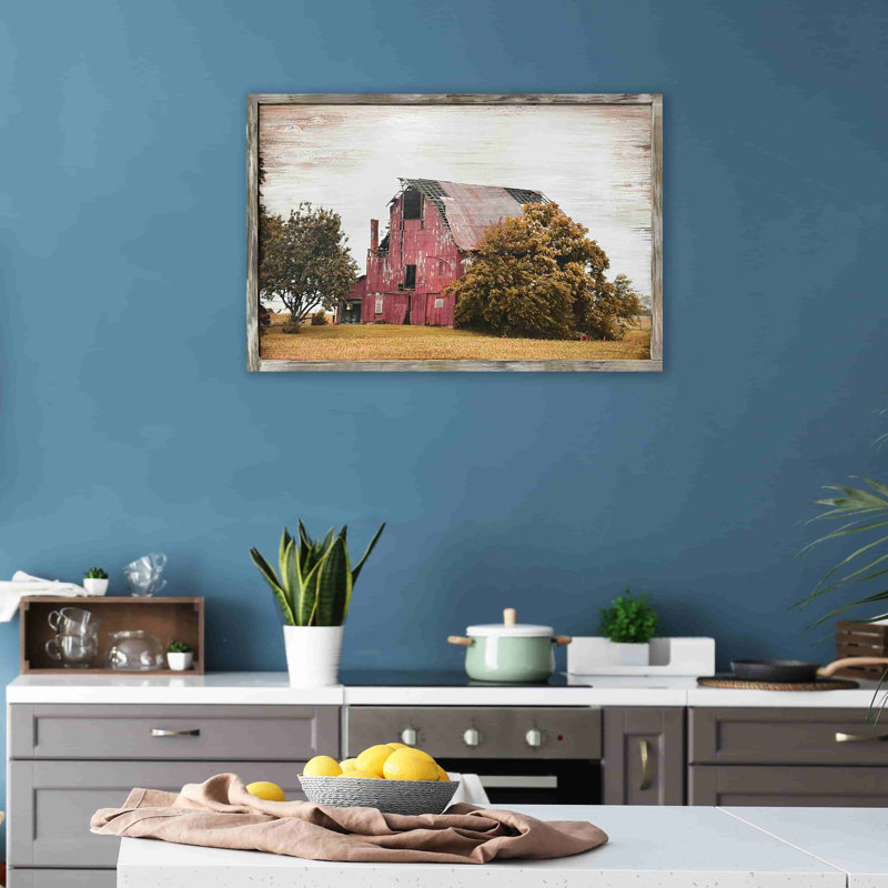 " Farm Old Barn ", 16" H x 24" W x 1.5" D