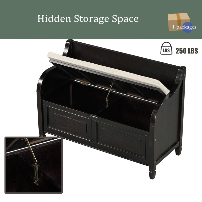 Red Barrel Studio® Caellan Upholstered Storage Bench | Wayfair