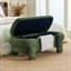 Banc rembourré avec rangement rabattable et pieds robustes-1025254496