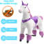 Ride On Unicorn Toy pour enfants et adultes, Ride On Unicorn, peluche mécanique, sans pile ni électricité-112539023-112539025
