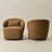 Melora 2-Pieces Boucle Swivel Barrel Accent Chair-1507206121
