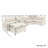 Moncada 6-Piece Modular Linen L-Shaped Power Reclining Sectional With Zero-Gravity And Heated Seats-1840973211