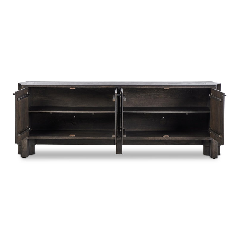 Arley 89'' Dark Brown Solid and Engineered Wood Sideboard