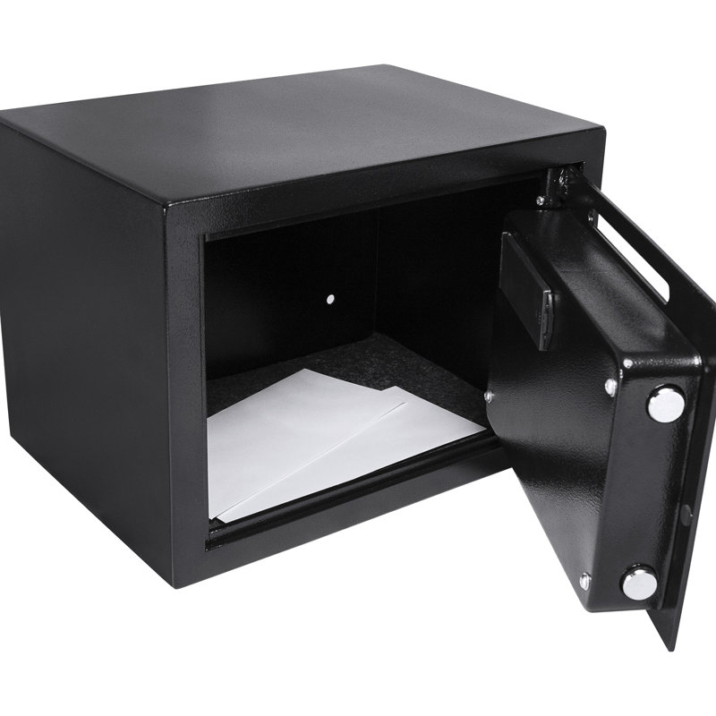 Compact Security Safe - Digital Keypad Protected Valuables Locked Keep Your Items