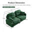 Canapé-lit modulaire en chenille-129067428