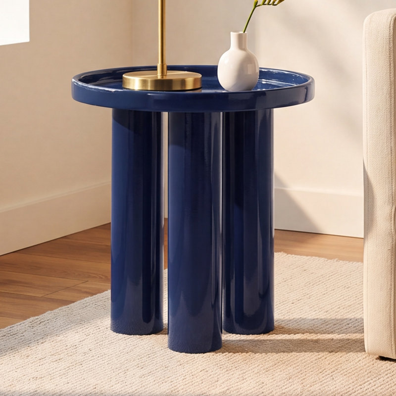 Isthia End Table, Navy
