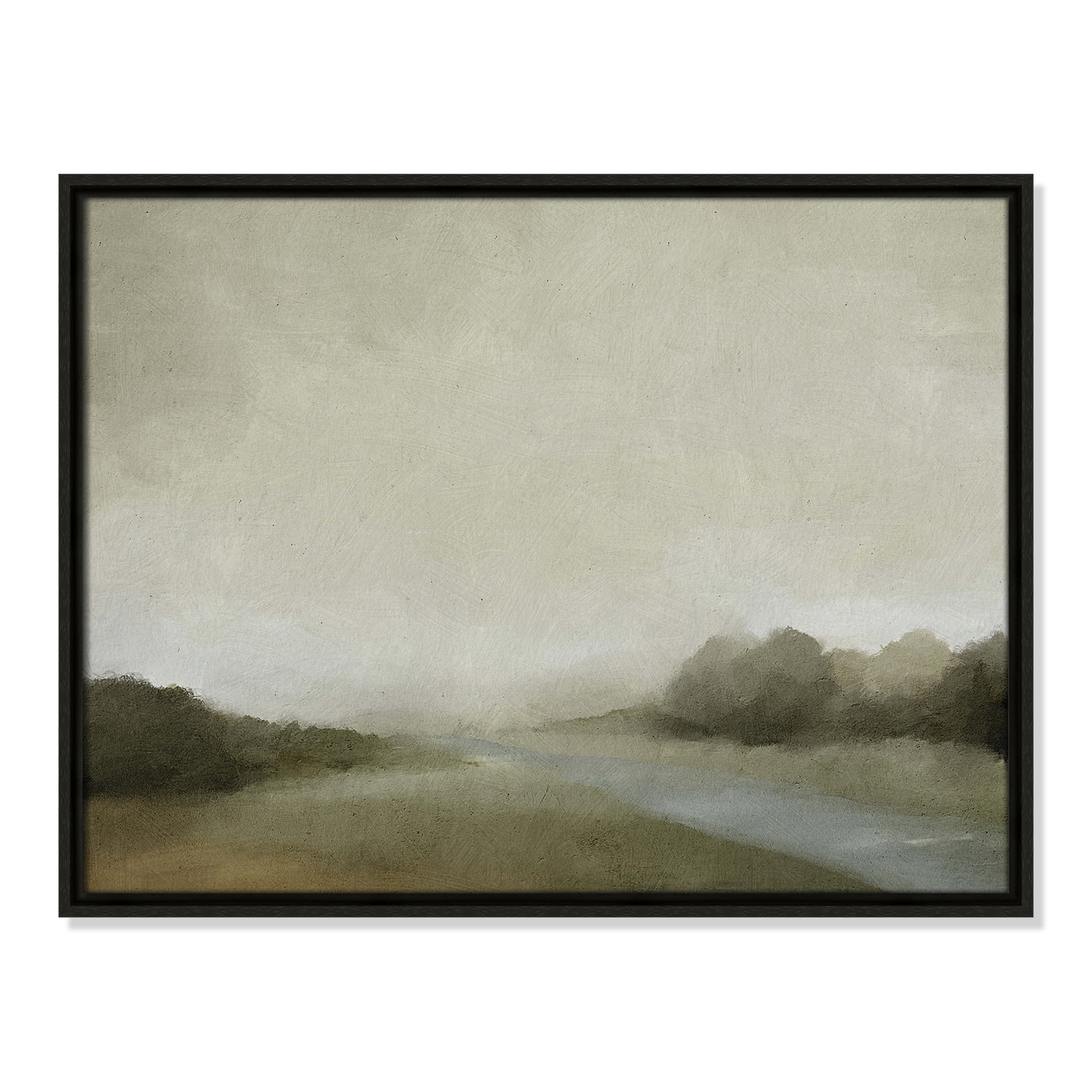 Vanora "Lovers Creek" Painting, 19.5" H x 25.5" W, Espresso