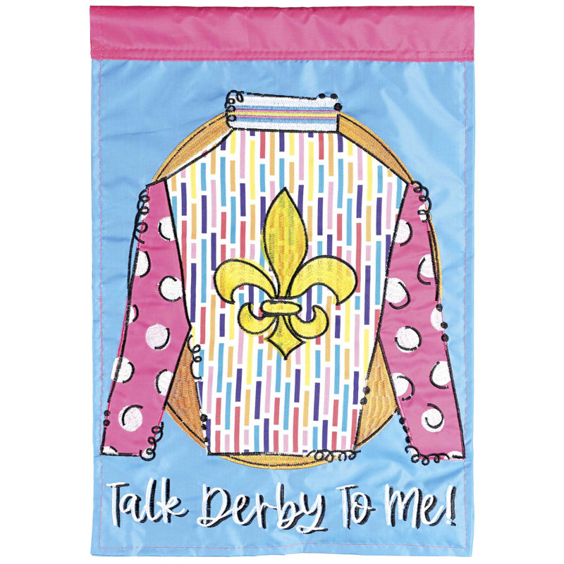 Drapeau de jardin en polyester H 18 po x l 13 po Santara