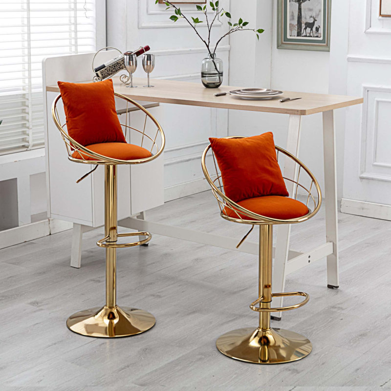 Tabouret Julliette, Orange