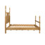 Lit confortable grand avec pattes tournées et matelas compatibles