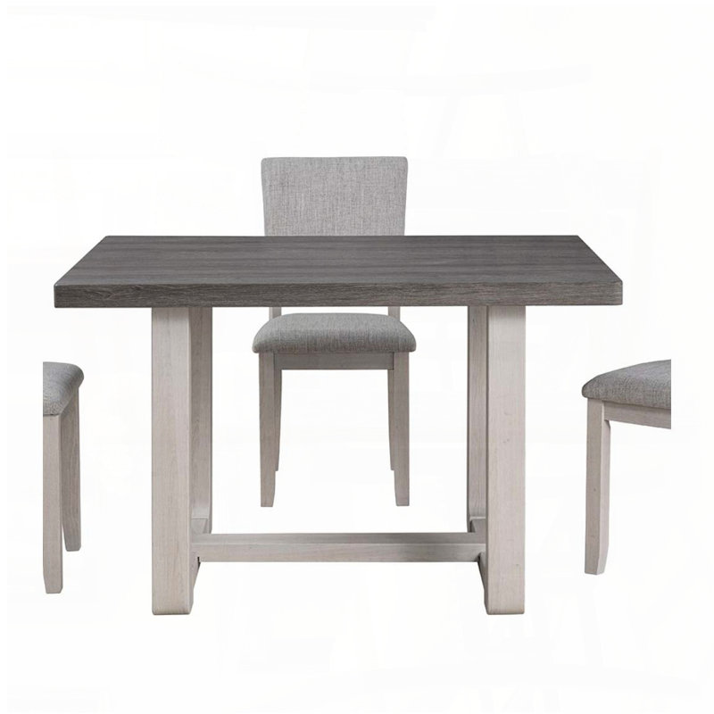 Table de salle à manger Transitional, Brun / brun