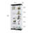 Glass Display Cabinet With 5 Shelves Double Door, Curio Cabinets For Living Room, Bedroom, Office Floor Standing Glass Bookshelf, Quick Installation-1736661041