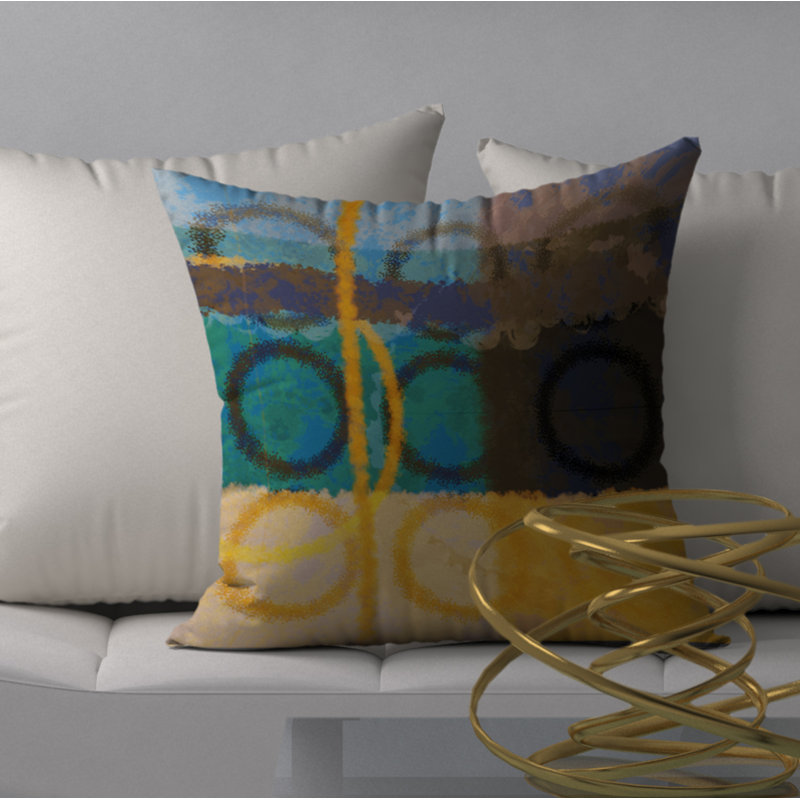 Housse de coussin décorative carrée puissante et encastrée, 20 po x 20 po