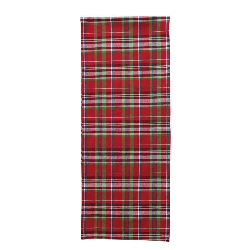 Artisan Plaid Cotton Table Runner