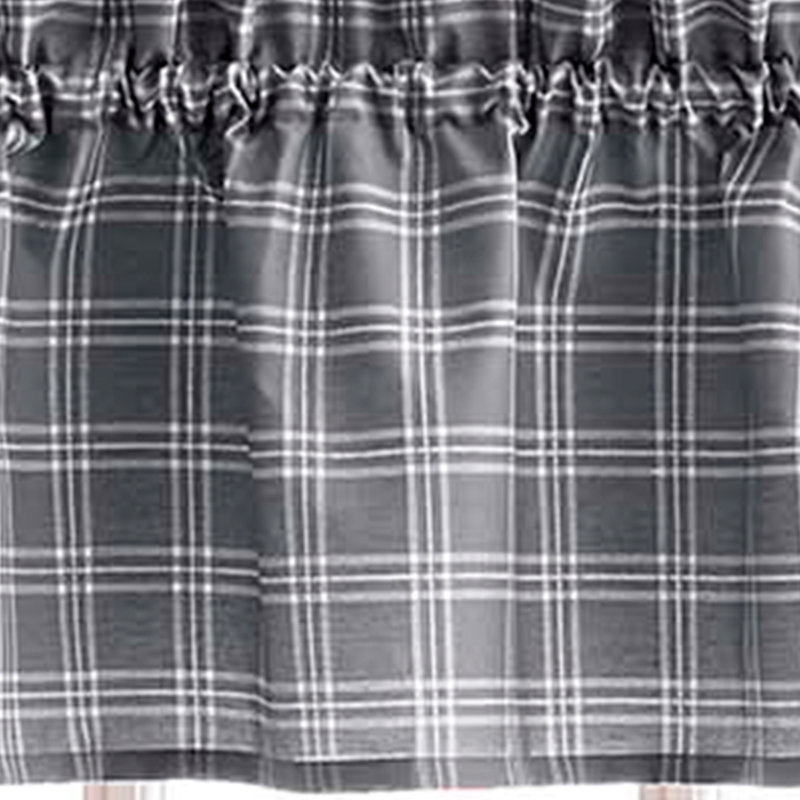 Arde Plaid Tailored Cafe Curtain