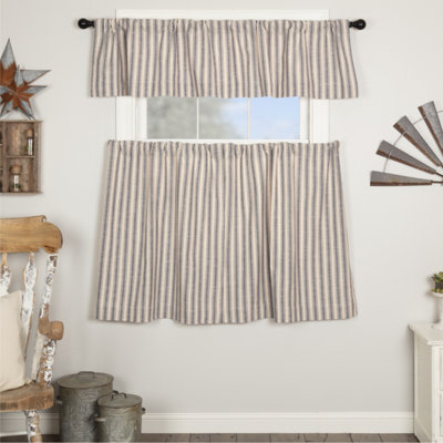 Market Place Blue Ticking Stripe Tier Set of 2