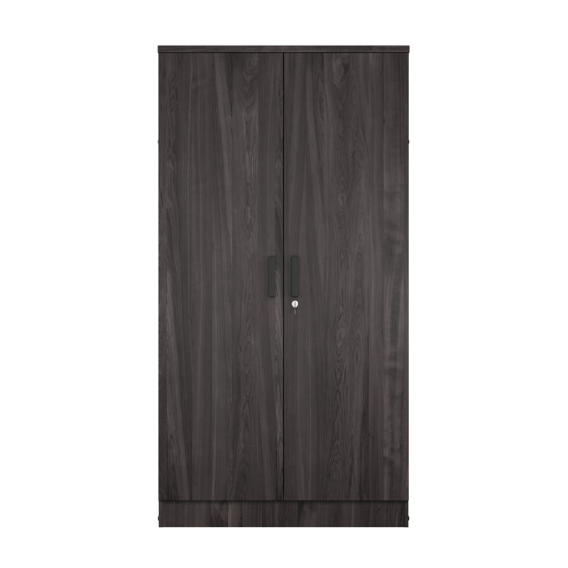 Armoire en bois manufacturé Schriver Harmony, Tabac