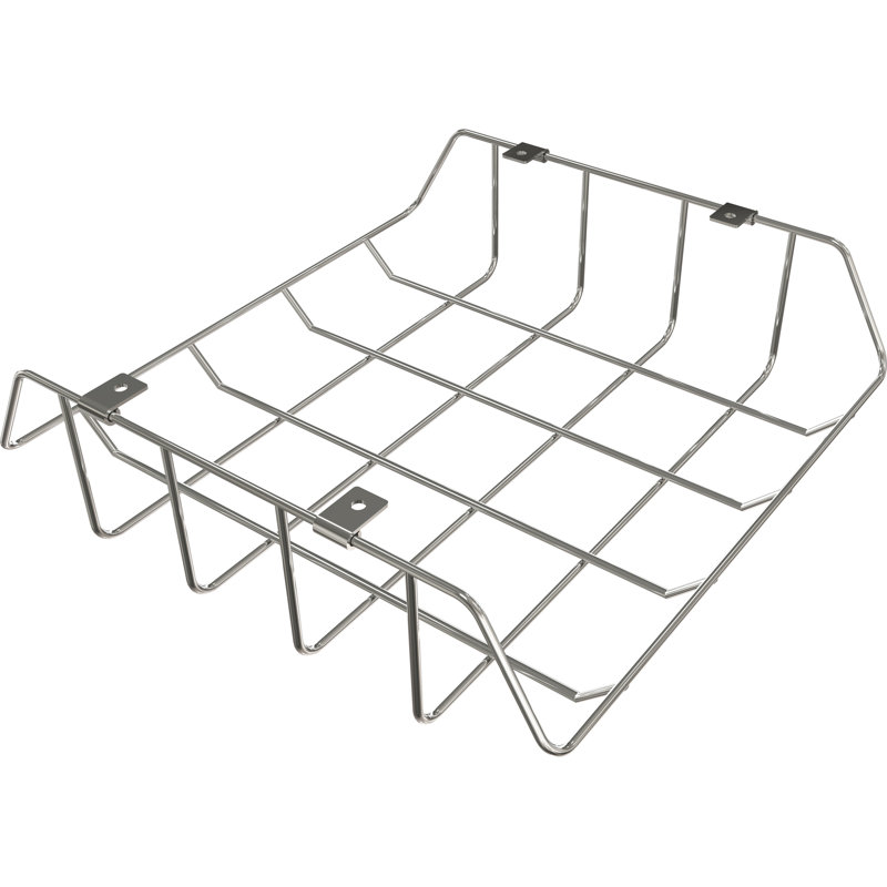 Student Desk Wire Book Box, Silver