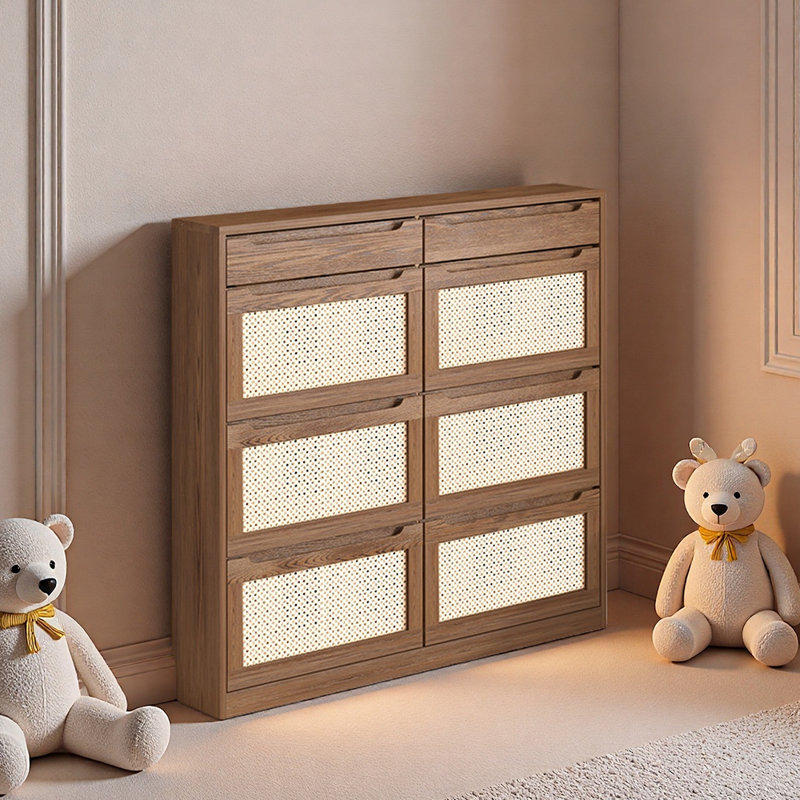 Classic and popular storage shoe cabinet, 47.24" H x 47.24" W x 6.69" D